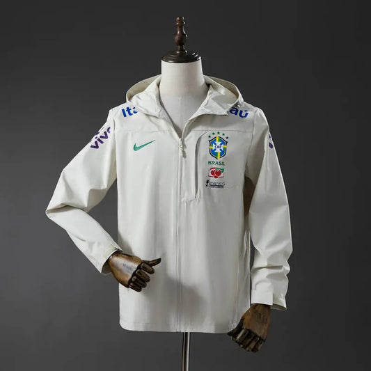 Brazil Windbreaker Jacket White