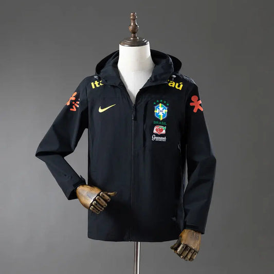 Brazil Windbreaker Jacket Black